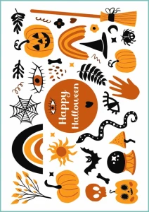 Tatuaże tymczasowe boho halloween