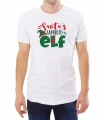 Biała męska koszulka z napisem Santa's favorite elf