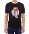 Czarny T-shirt dla niego z jadącym Mikołajem