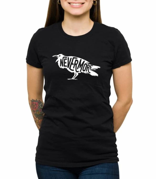 Czarny damski T-shirt nawiązujący do książki autorstwa Creagh Kelly