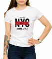 Damski biały t-shirt urban style New York City