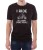 Czarny T-shirt dla motocyklisty z poczuciem humoru