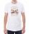 Biały  męski T-shirt z klasycznym rowerem