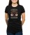 Czarny T-shirt damski z nadrukiem roweru
