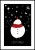 Plakat let it snow z białym marginesem dookoła