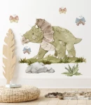 Naklejka stojący dinozaur Triceratops