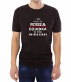 Czarna koszulka męska Bóg wybrał dziadka