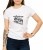 Biały T-shirt dla niej z napisem tylko najlepsze mamy zostają babciami