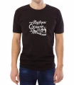 Czarny męski T-shirt  najlepsi ojcowie są dziadkami