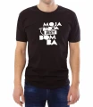Czarny męski T-shirt babcia jest bomba