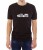 Czarny męski T-shirt z nadrukiem dla osób zaszczepionych na covid