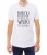 Biały męski T-shirt z napisem "babciu, co jak co, ale wnuki to ci się udały"