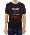 Czarna męska koszulka najważniejsi mówią dziadek
