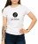 Biała damska koszulka z napisem b jak babcia