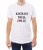 Biały męski T-shirt z tekstem "kocham moją zołzę"