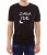 Czarny T-shirt dla niego z napisem "zara idę"