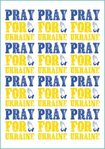 Tatuaże tymczasowe pray for Ukraine