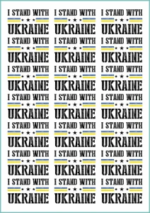 Tatuaże tymczasowe I stand with Ukraine