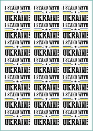 Tatuaże tymczasowe I stand with Ukraine