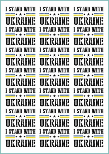 Tatuaże tymczasowe I stand with Ukraine