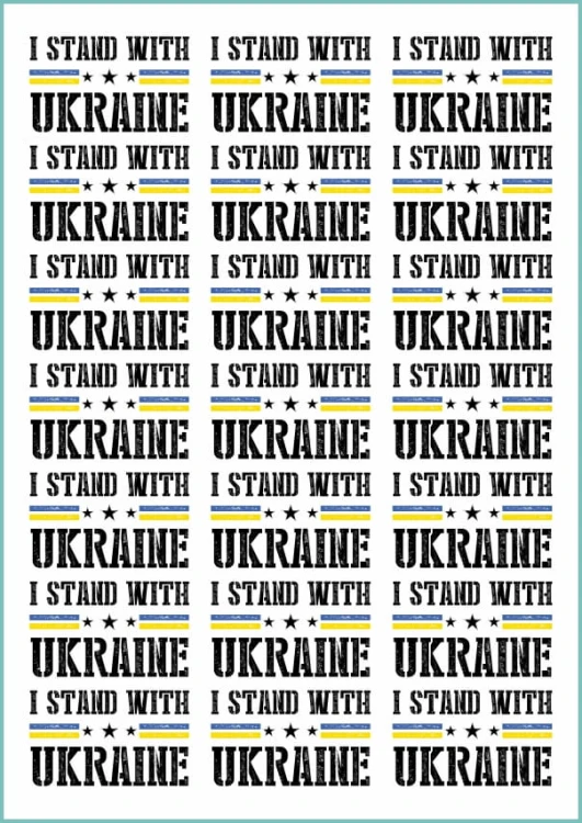 Tatuaże tymczasowe I stand with Ukraine