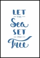 Plakat let the sea