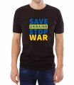 Czarna męska koszulka stop the war 10