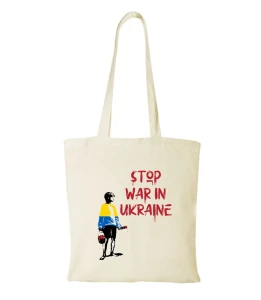 Torba bawełniana stop the war 06
