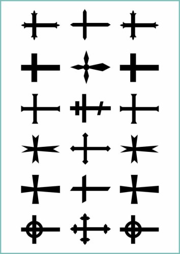 Tatuaże tymczasowe krzyże 011