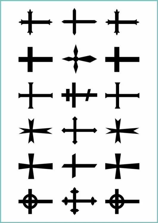 Tatuaże tymczasowe krzyże 011