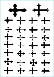 Tatuaże tymczasowe krzyże 012