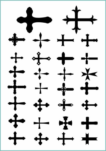 Tatuaże tymczasowe krzyże 012