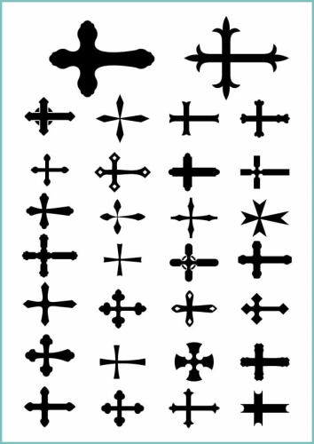 Tatuaże tymczasowe krzyże 012