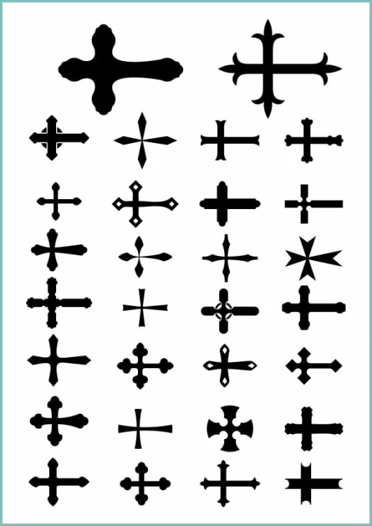Tatuaże tymczasowe krzyże 012