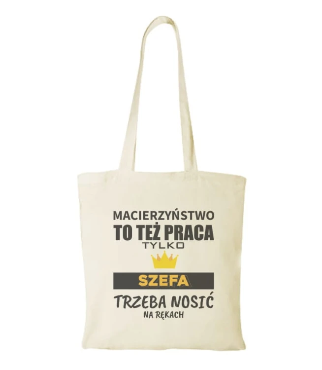 Torba bawełniana macierzyństwo to też praca