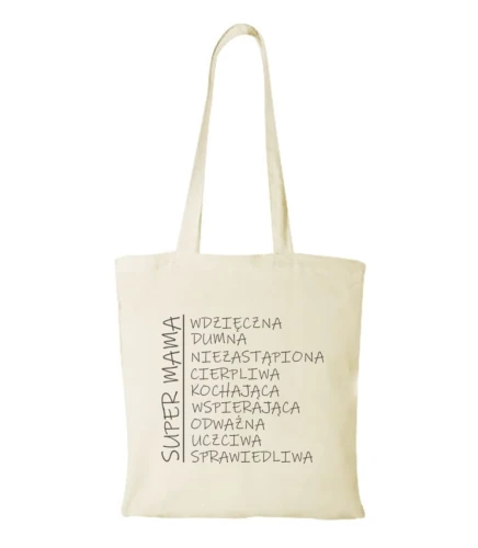 Torba bawełniana super mama 02