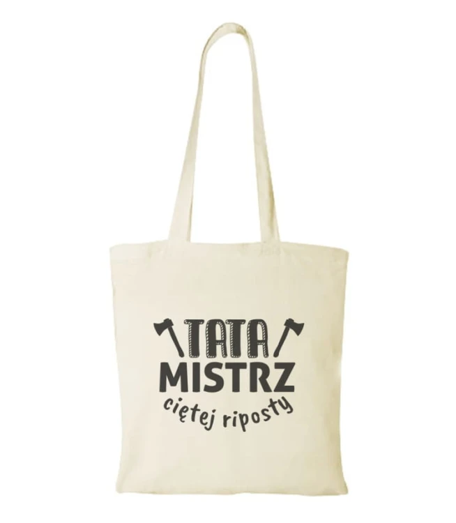 Torba bawełniana tata mistrz ciętej riposty
