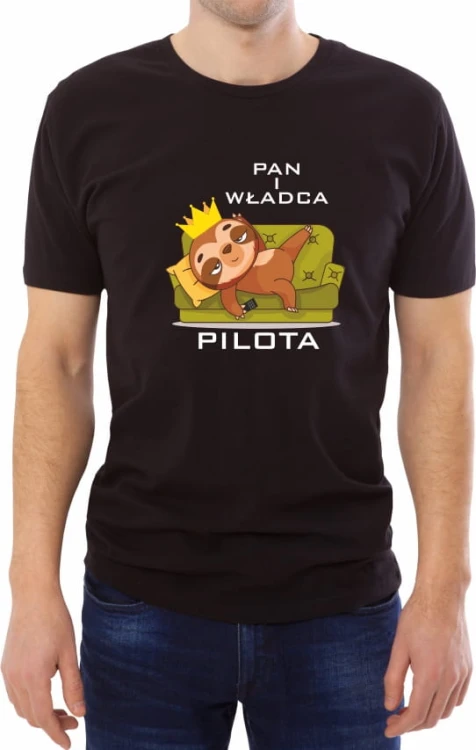 Czarna koszulka pan i władca pilota