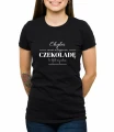 Czarna koszulka mam alergię na czekoladę