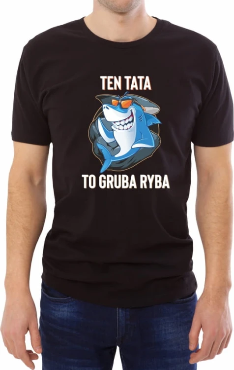 Czarna koszulka gruba ryba