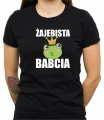 Czarna koszulka żajebista babcia