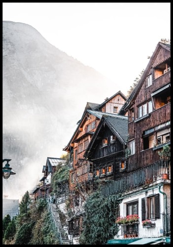 Zdjęcie domków w austriackiej gminie Hallstatt