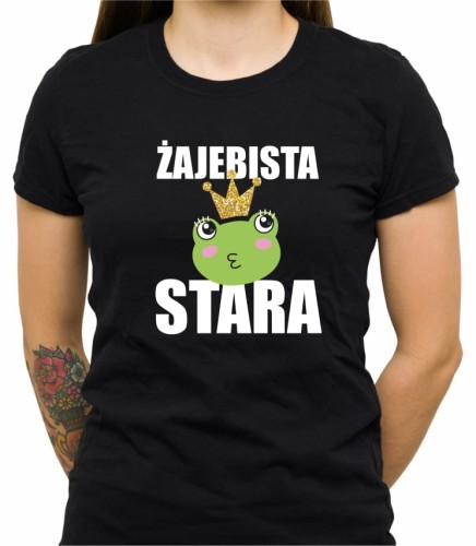 Czarna koszulka żajebista stara
