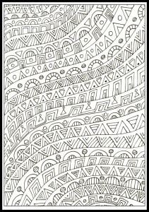 Kolorowanka geometryczna