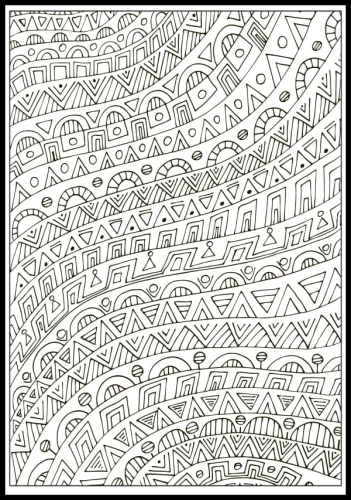 Kolorowanka geometryczna kolorowanka