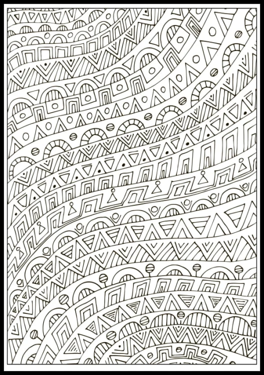 Kolorowanka geometryczna kolorowanka