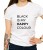 Biała damska koszulka black is my happy colour