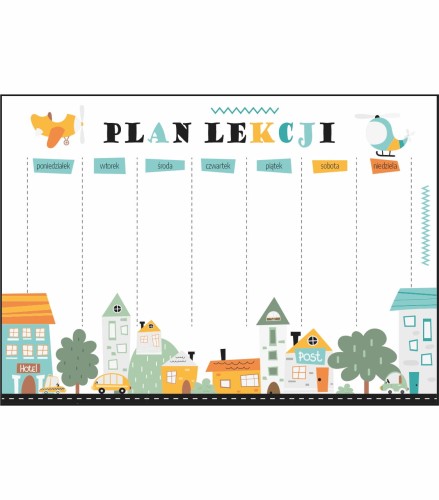 Plan lekcji małe miasteczko