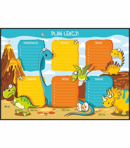 Plan lekcji dinozaury