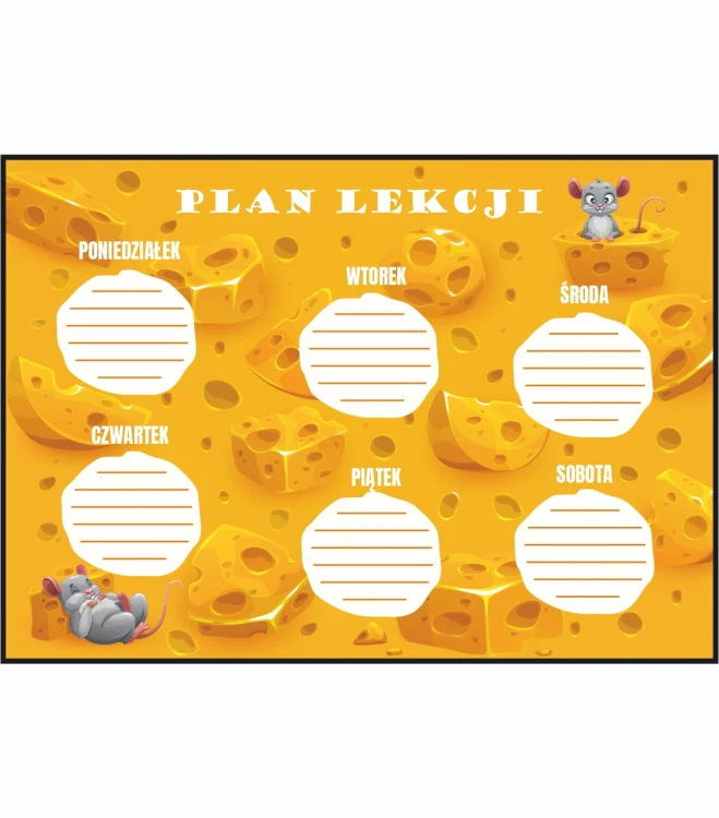 Plan lekcji myszki z serem